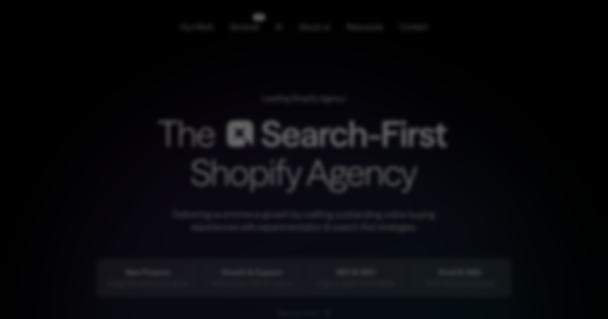 Homepage of Charle Agency, a Shopify AI SEO agency