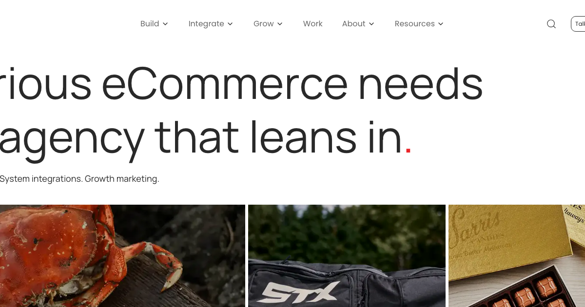 Homepage of Shero Commerce, a Shopify Premier Partner