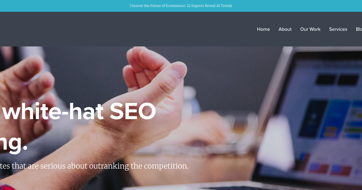 Homepage of Whitecap SEO, a Preferred Shopify Plus Partner